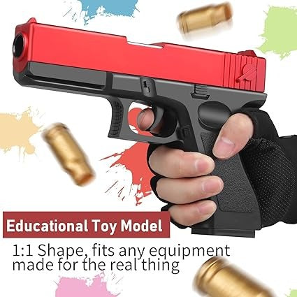 Plastic Shell Glock Soft Bullet Gun Toy