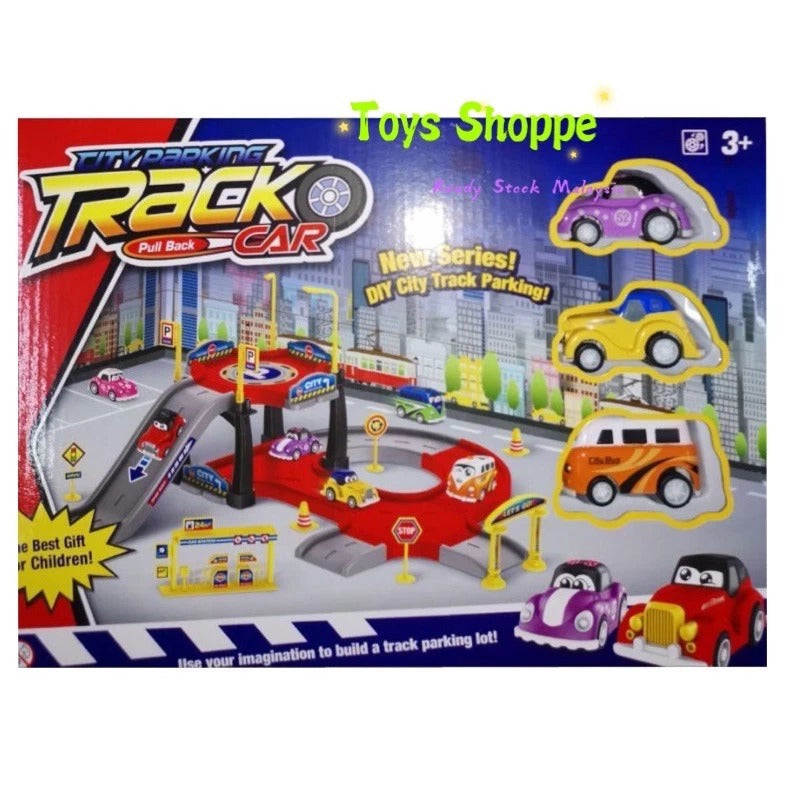 City Parking Car Track Toy Set