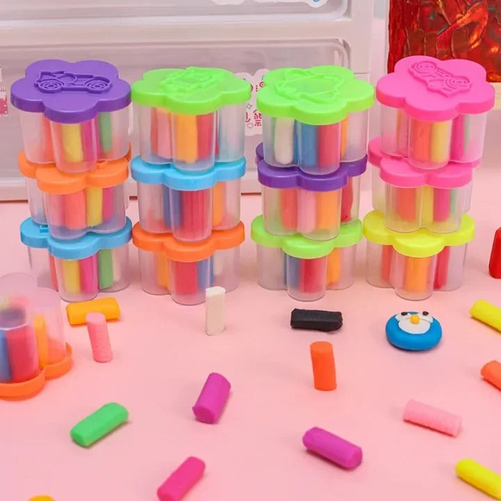 12 Colour Mini Clay Set For Kids