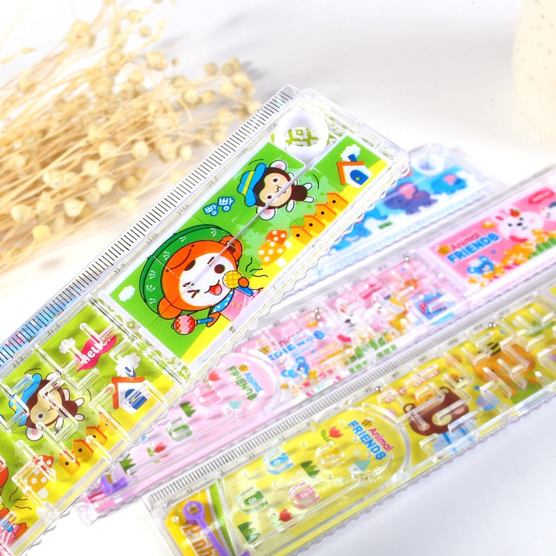 20cm Long Scale with Ball & Puzzle Game