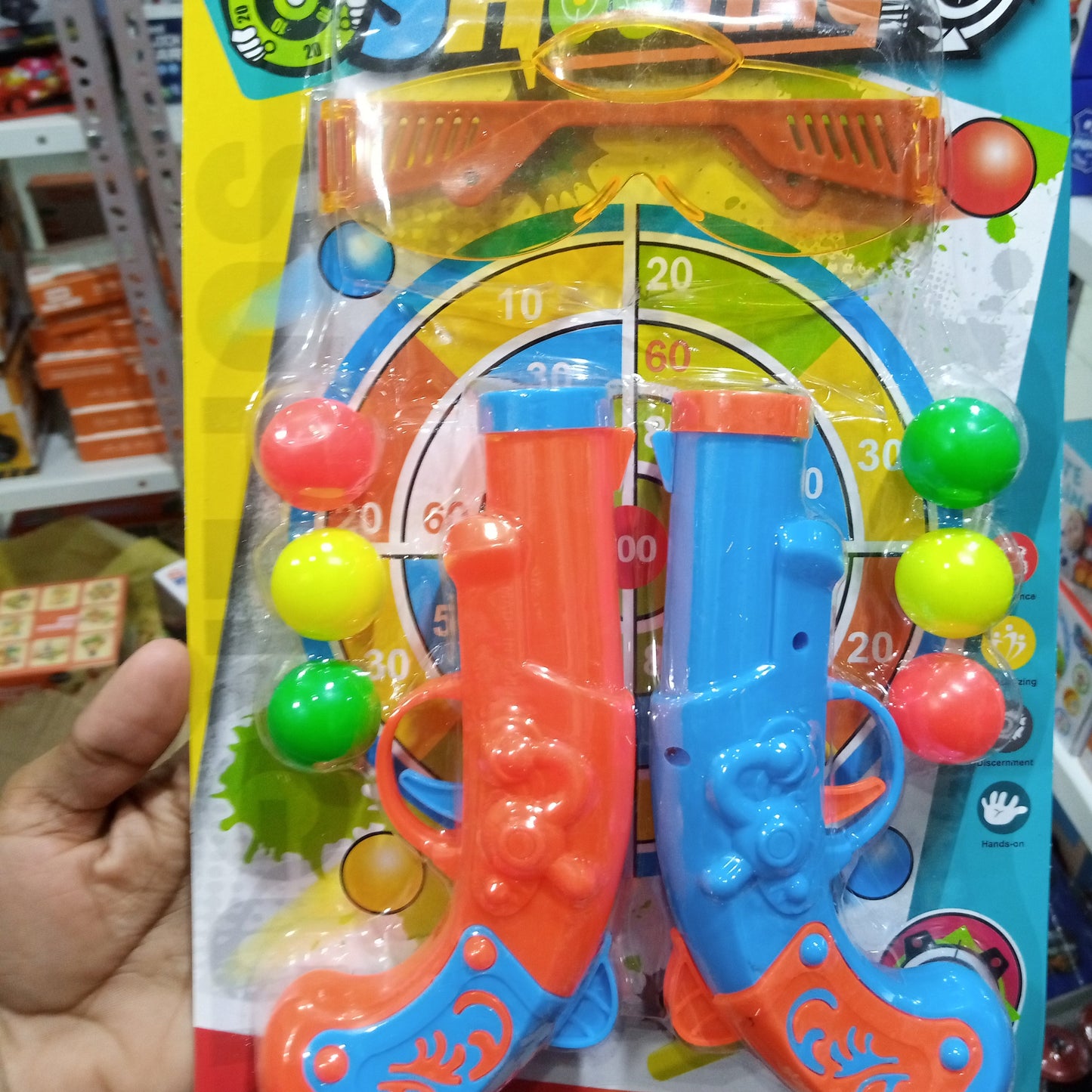 2Pc Plastic Toy Gun For Kids
