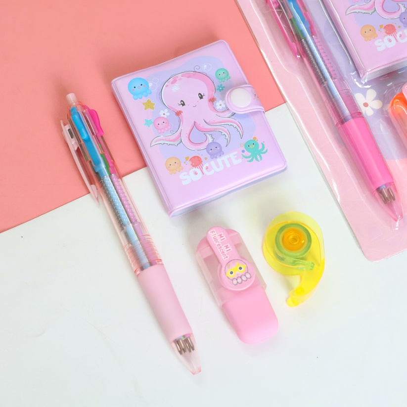 4 In 1 - Kids Stationery Set