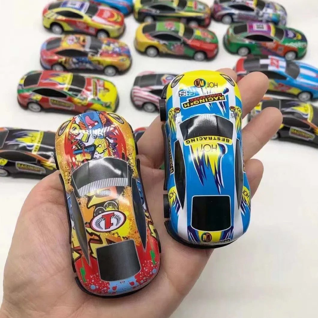 Pack of 10 - Metal Model Racing Car