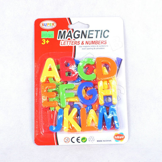 Kids Learning Magnetic Capital Alphabets