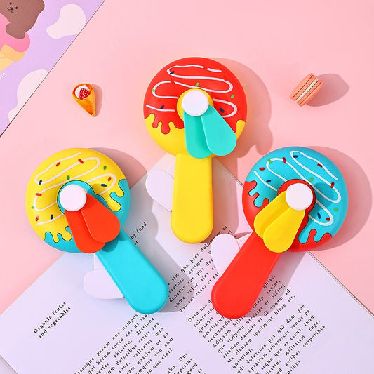 Portable Manual Hand Press Fan (Random Design)