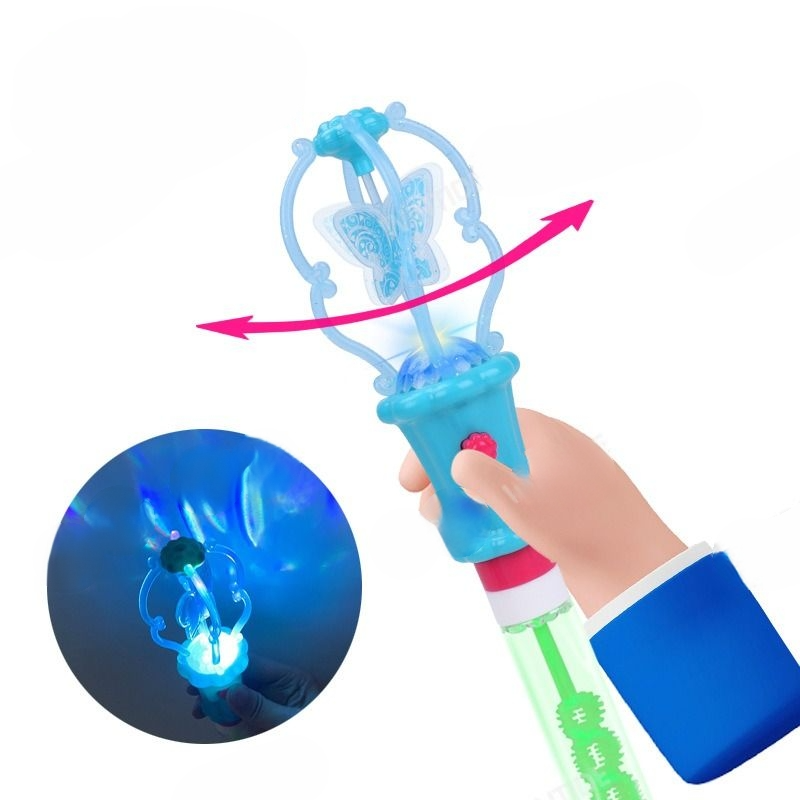 Magic Light Butterfly With Bubble Stick