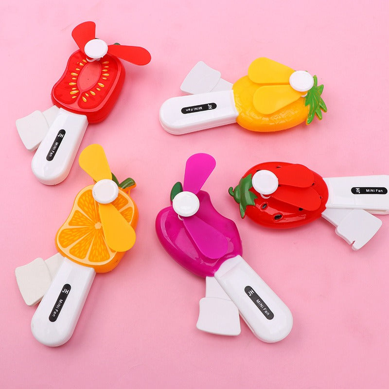Portable Manual Hand Press Fan (Random Design)