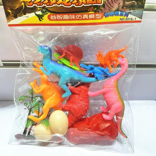 10Pcs Silicon Dinosaur Playing Set