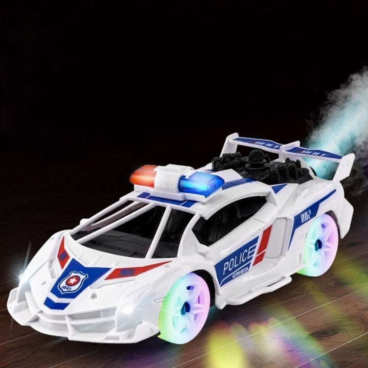 LED Musical Spray Police Car