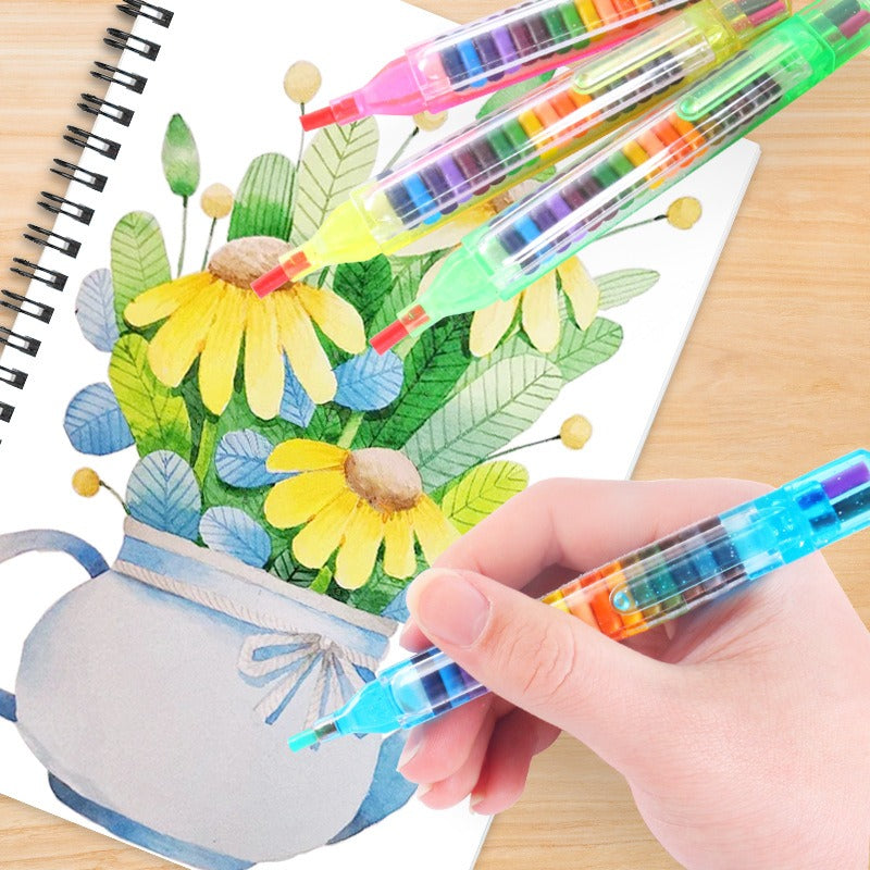 20 In 1 Kids Drawing Crayon Colour Pen