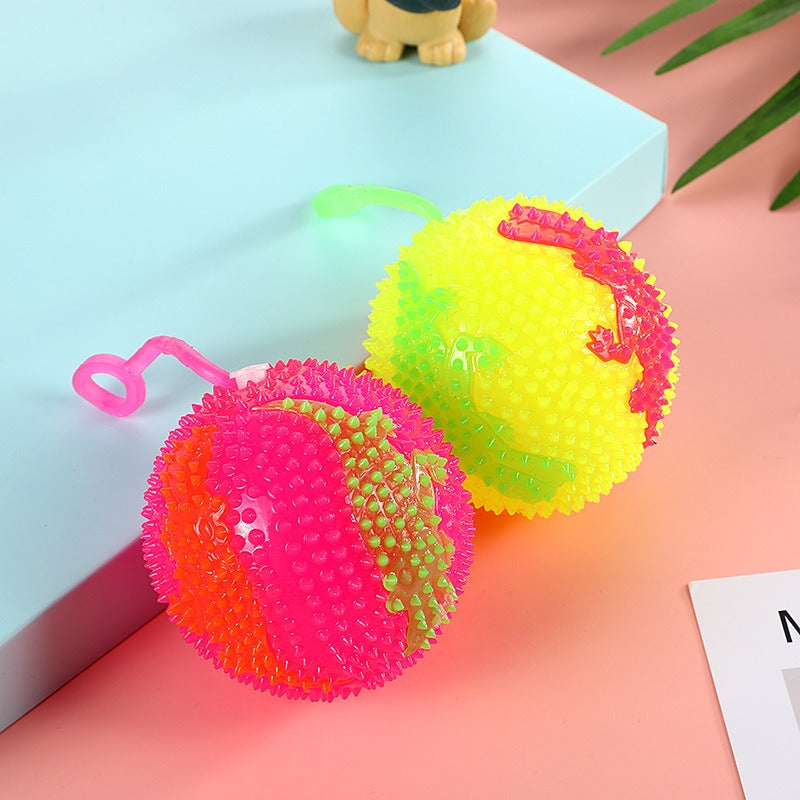 Hand Bouncing Ball with Whistle & Flashing Light