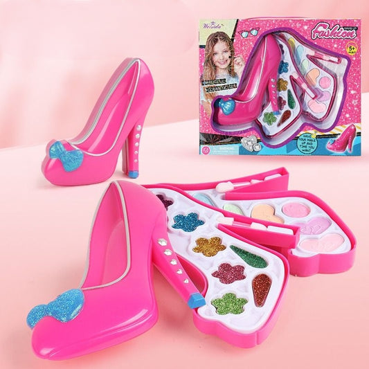 Mini Portable Sandal Shape Kids Makeup Kit