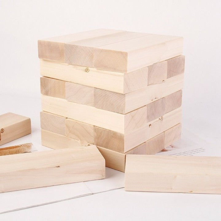 Wooden Block Stacking Game