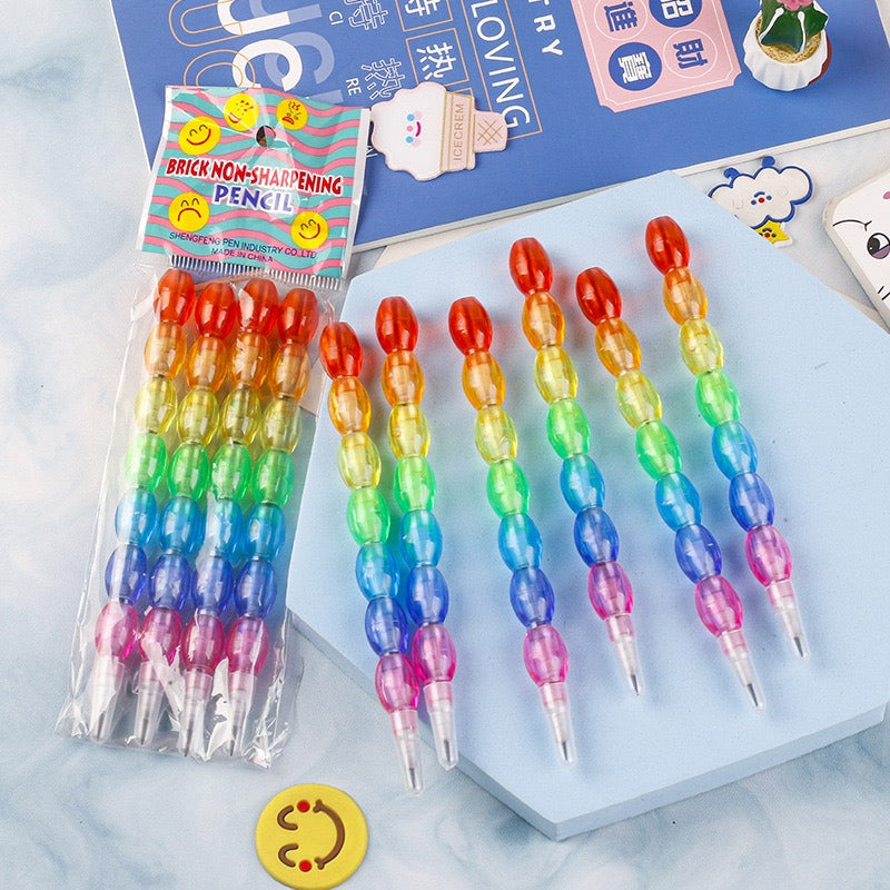4Pcs Pack Creative Multi-section Pencil