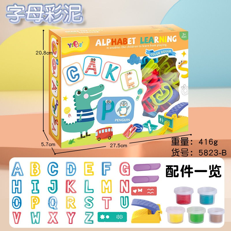 Alphabet Learning Clay Toy Set