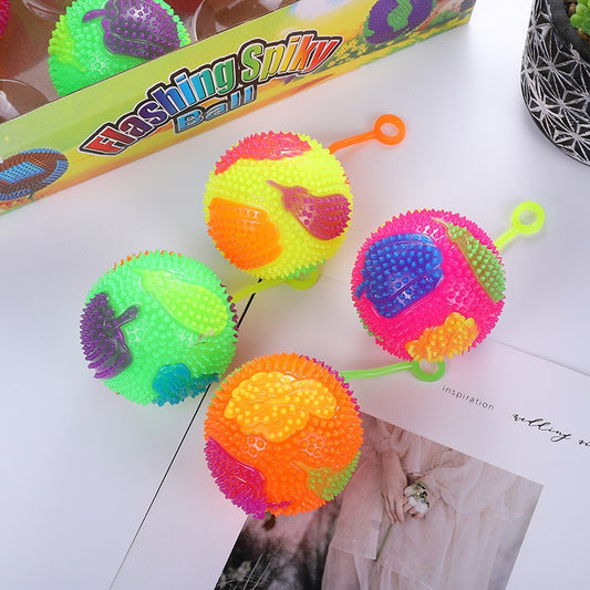 Hand Bouncing Ball with Whistle & Flashing Light