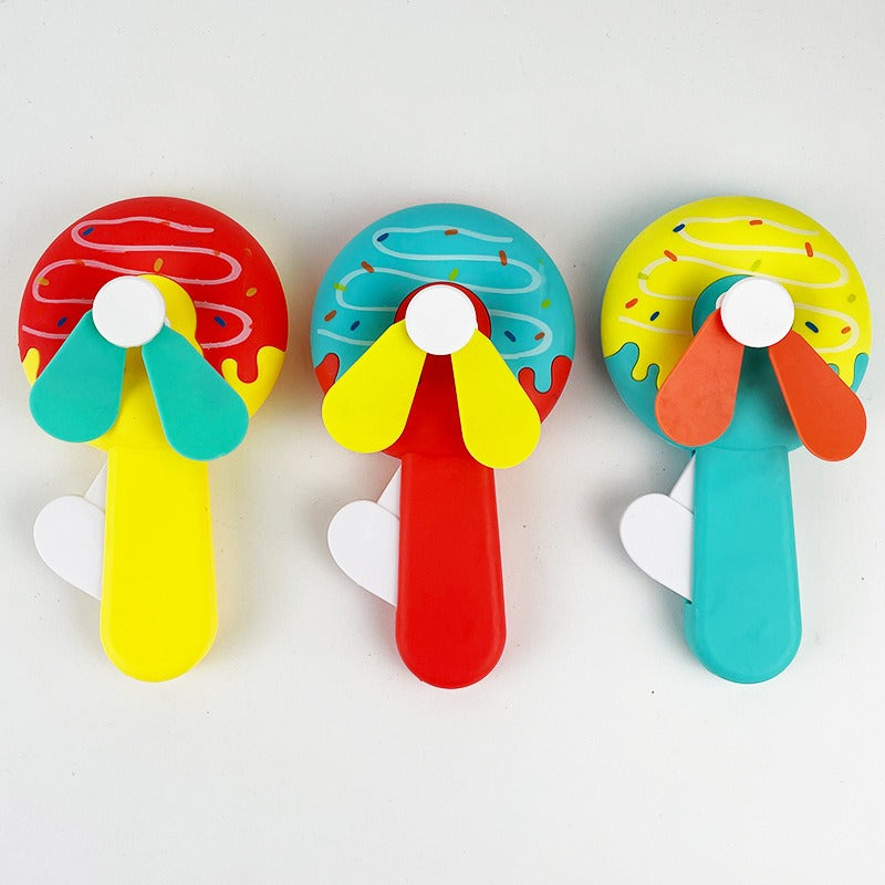 Portable Manual Hand Press Fan (Random Design)