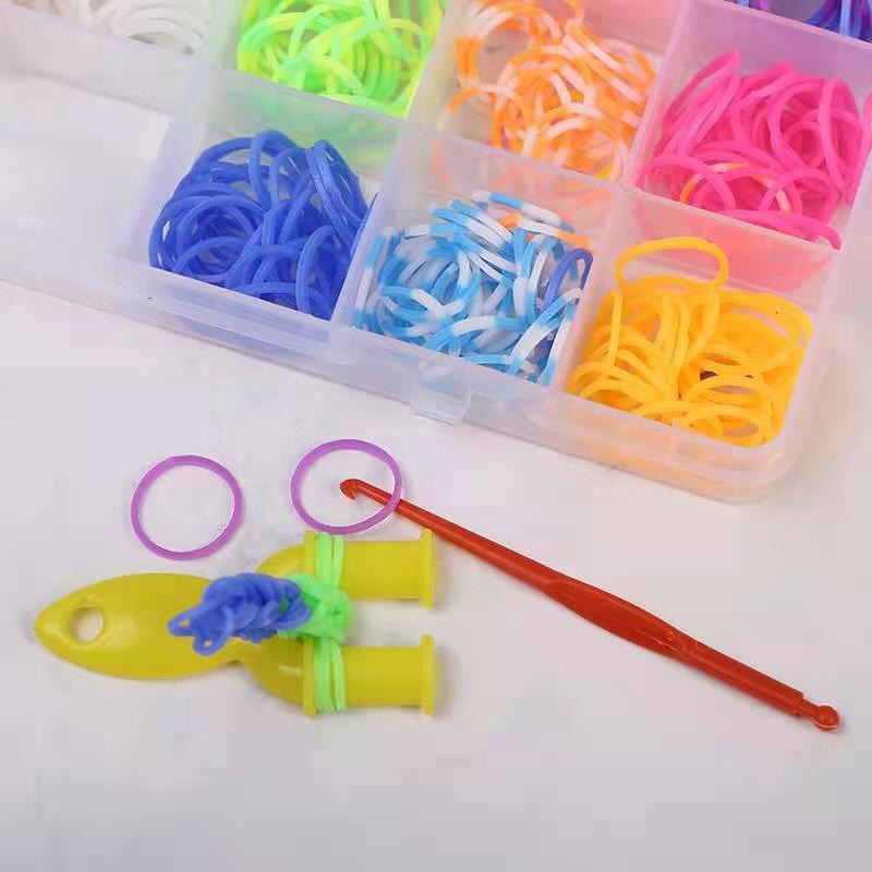 14-Grid Rainbow DIY Rubber Loom Band