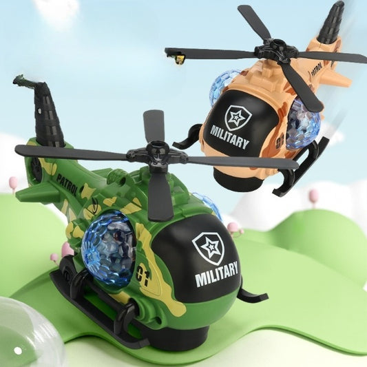 Military Smoke Helicopter With Music & Light