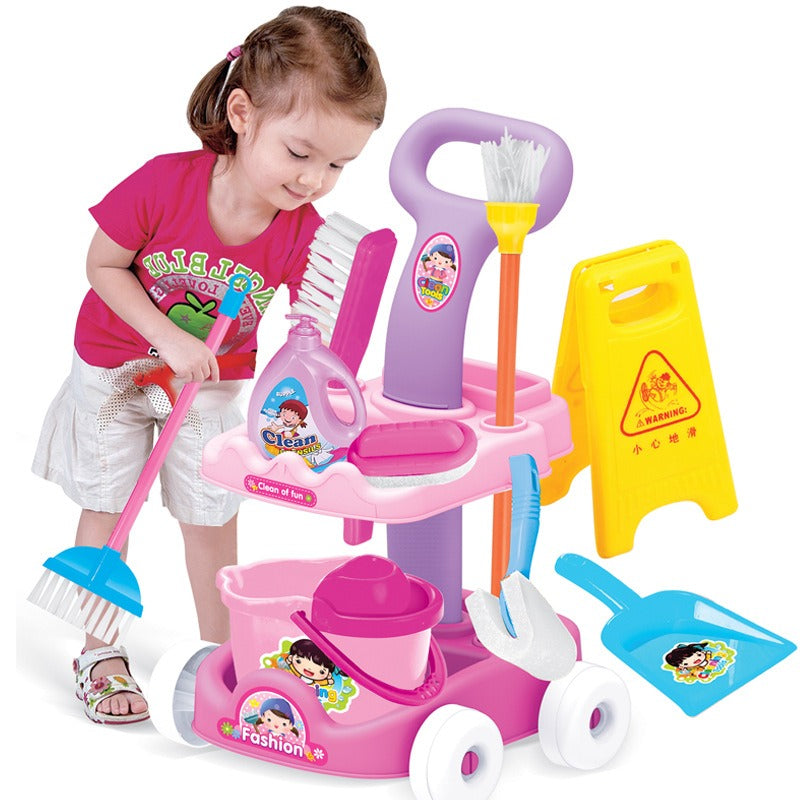 10 Piece Cleaning Car Play Set