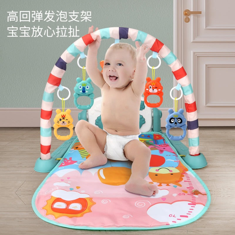 Baby Piano Play Gym With Hanging Rattles