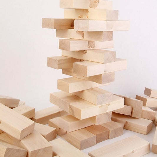 Wooden Block Stacking Game