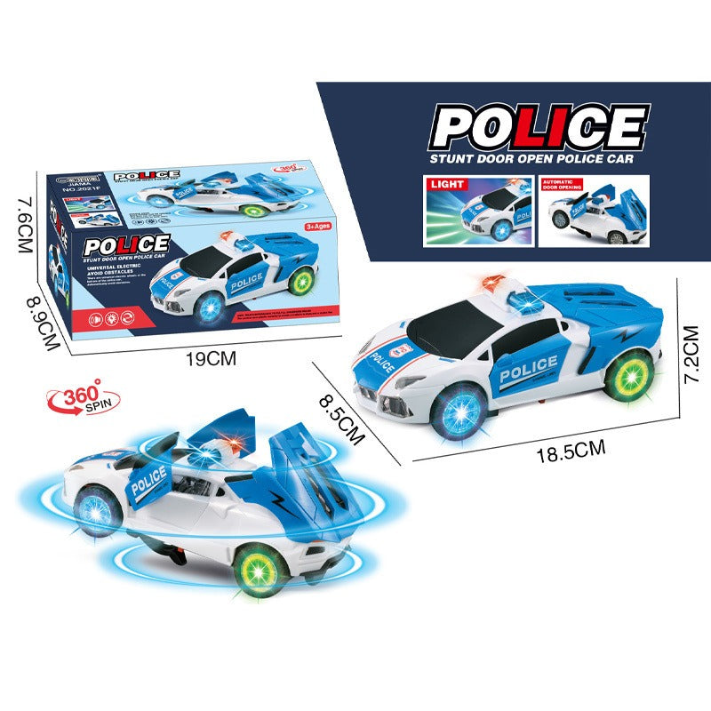 360° Rotate Police Car with Music & Light