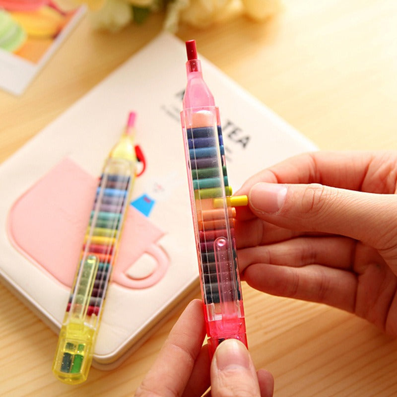 20 In 1 Kids Drawing Crayon Colour Pen