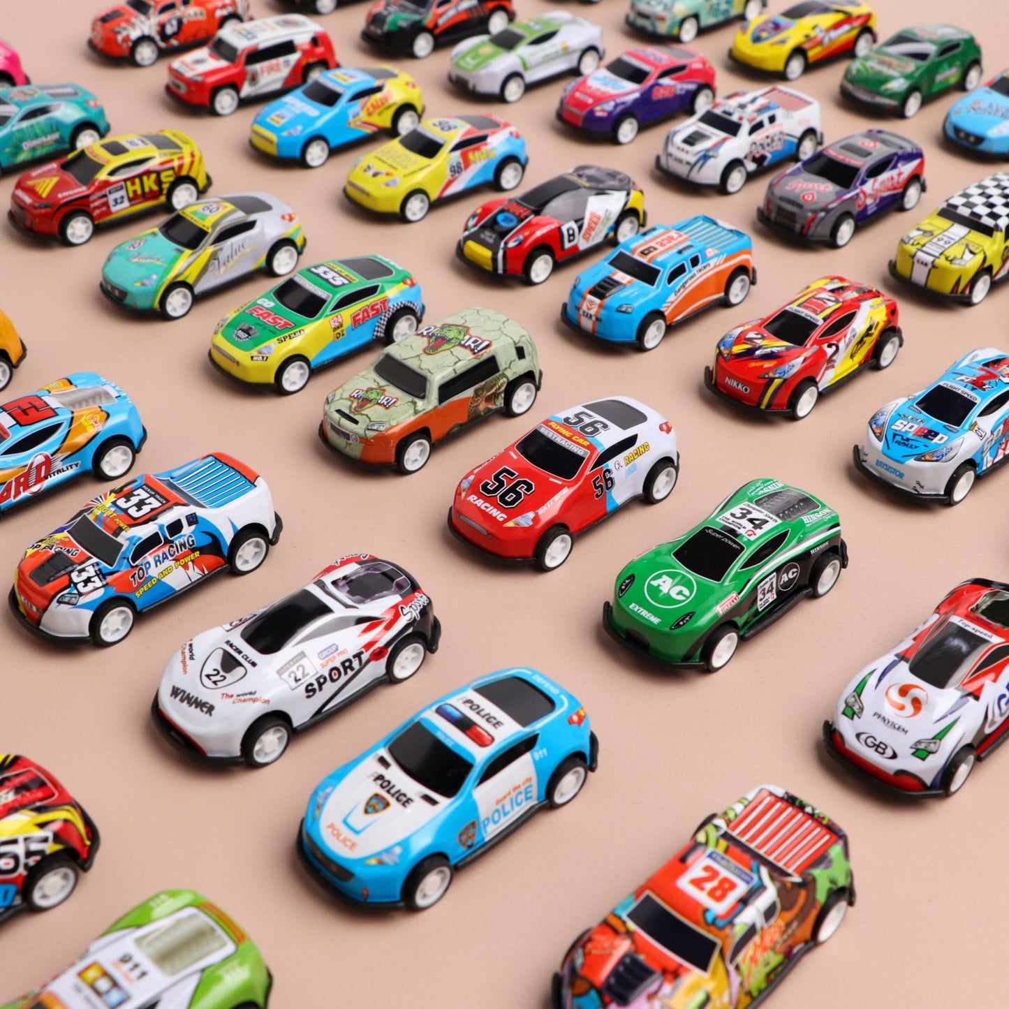 Pack Of 12 - Metal Fraction Sports Car
