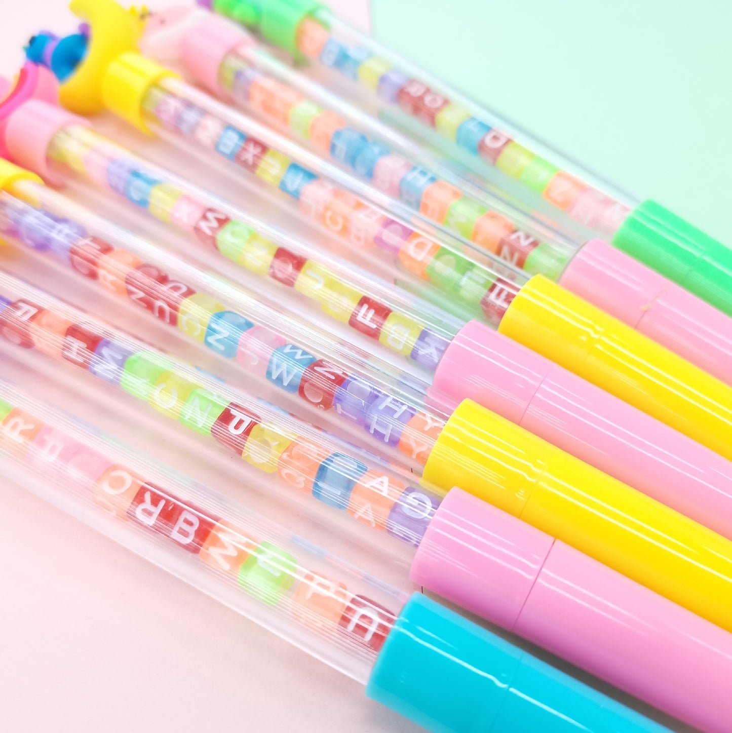 1PC Fast Food Alphabets Dice Pen