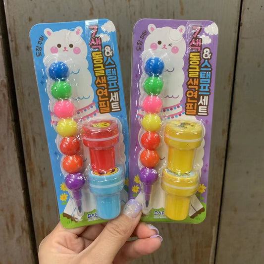 7Colour Bullet Marker & 2 Stamps Set