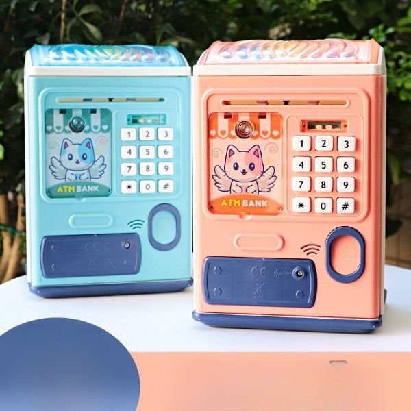 Password Fingerprint Unlock Money Saving Box