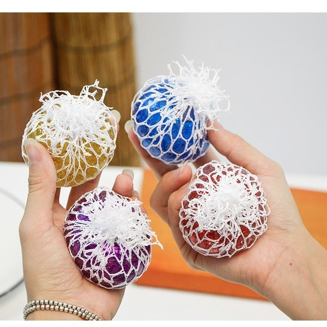 1PC Anti Stress Grape Mesh Ball