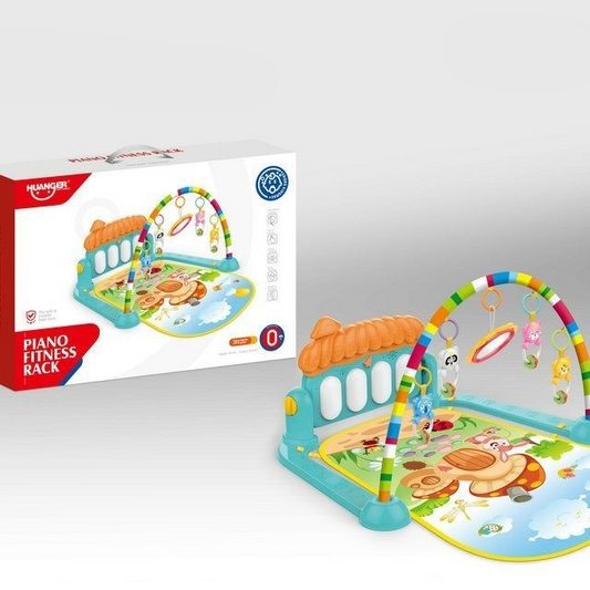 Baby Piano Play Gym With Hanging Rattles