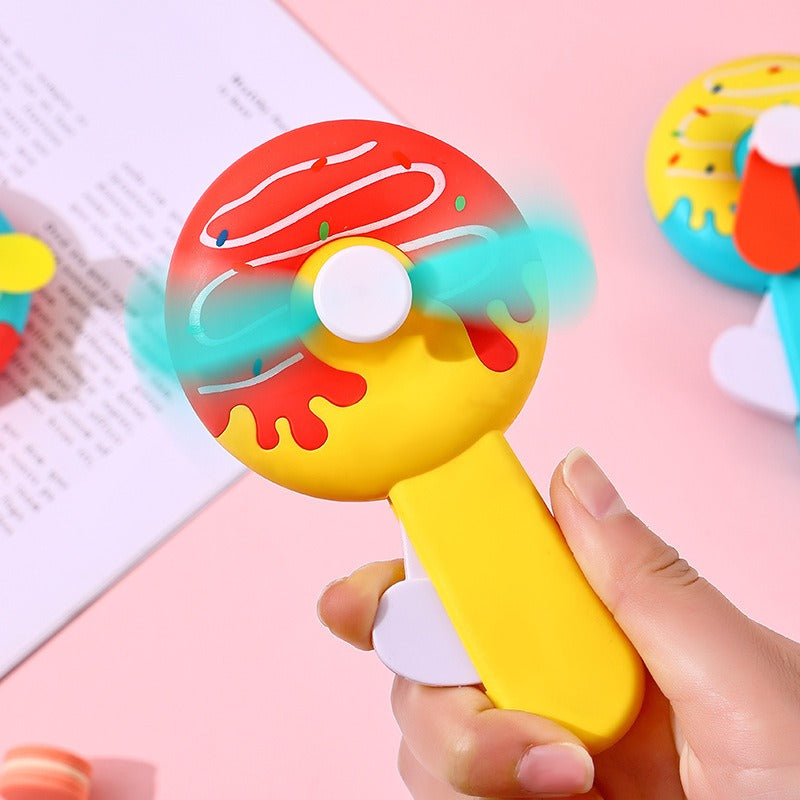 Portable Manual Hand Press Fan (Random Design)