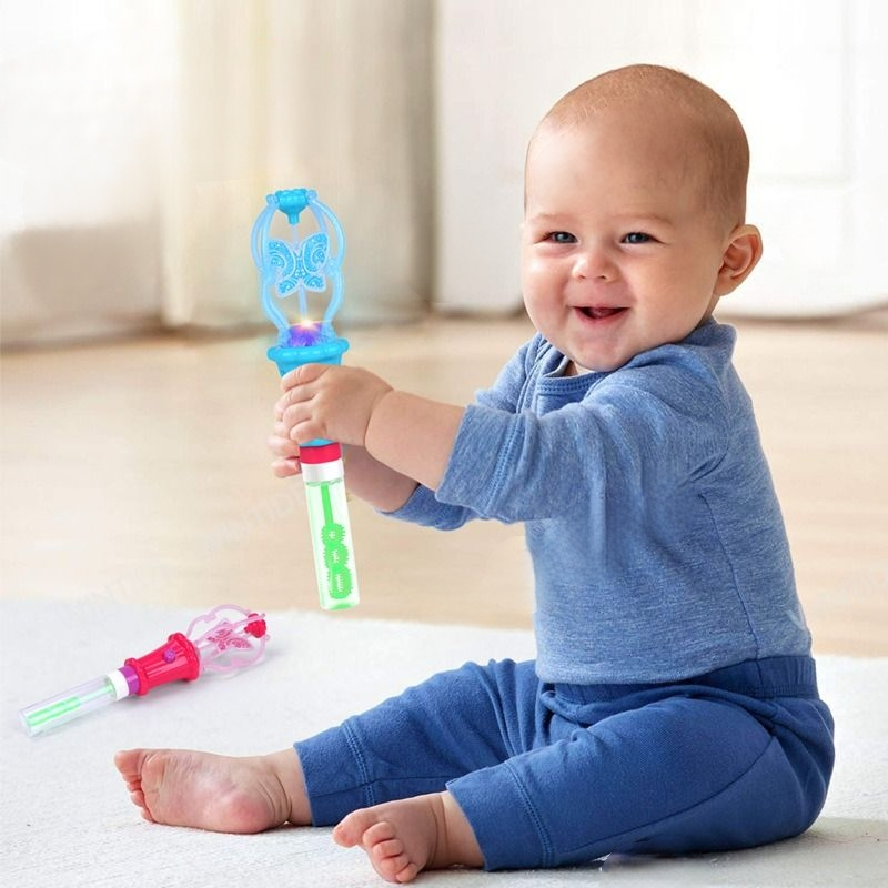 Magic Light Butterfly With Bubble Stick