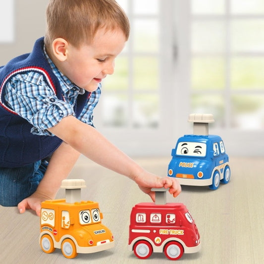 Press & Go Cute Cartoon Car Toy
