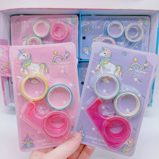 Pack of 2 Crystal Tape with Mini Tape Cutter