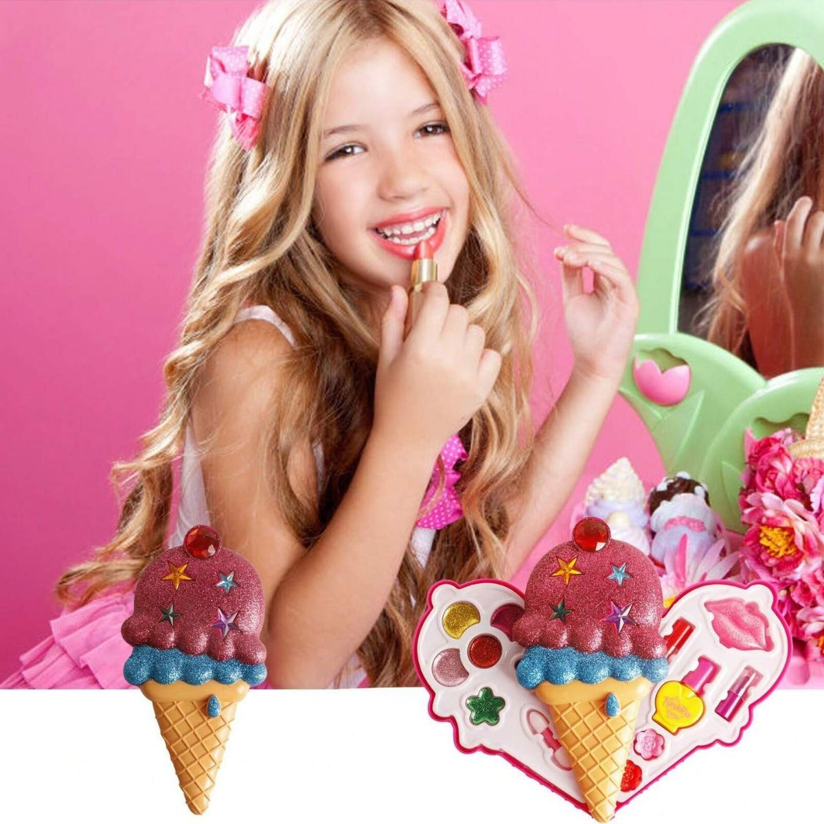 Ice Cream Cone Shape Makeup Set