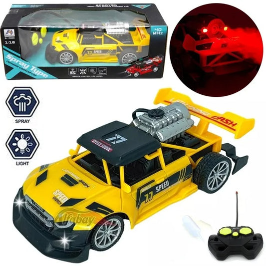 Rechargeable Remote Control Spray Smoke Car