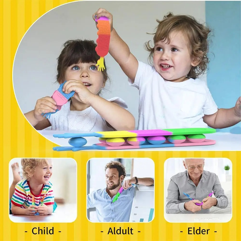 Pack of 2 - Stress-relief Squidopop Fidget Toy