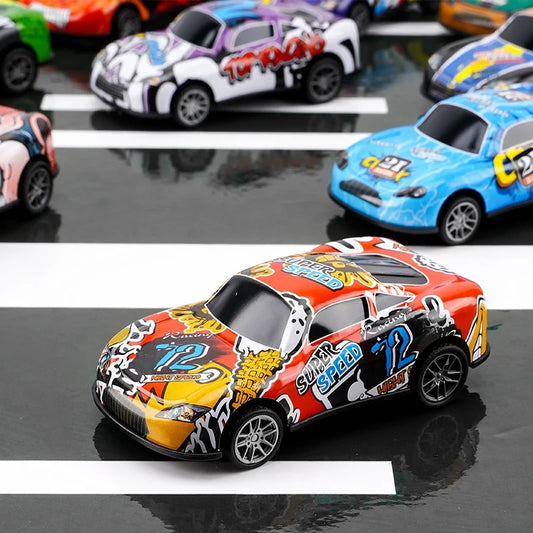 Pack of 10 - Metal Model Racing Car