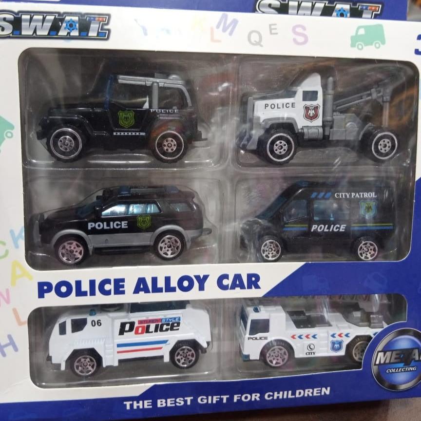 Pack Of 6 Die-Cast Metal Cars