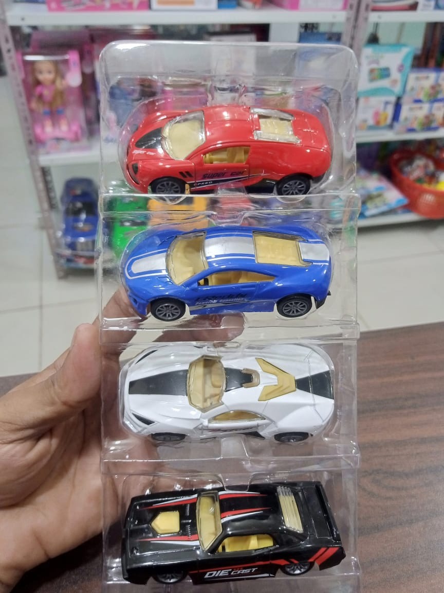 Pack Of 4 - High Quality Metal Fraction Car