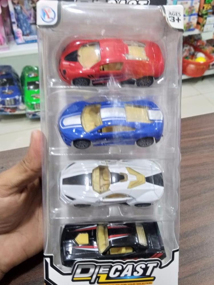 Pack Of 4 - High Quality Metal Fraction Car