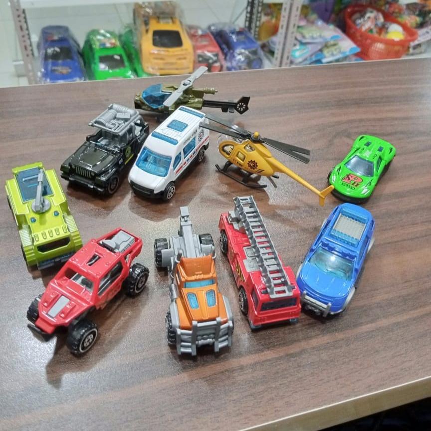 Pack Of 10 - Metal Car Toy Set