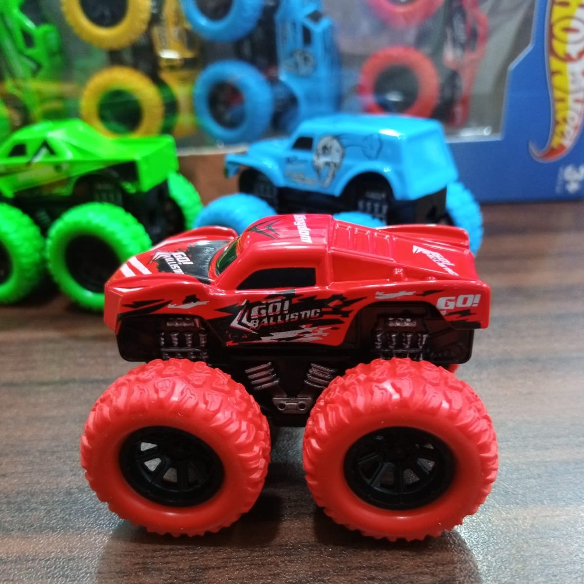 Pack Of 4 - Monster Wheel Car Toy