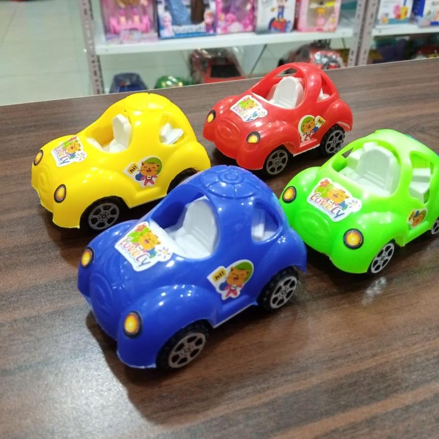 Pack of 4 - Plastic Mini Cars Set