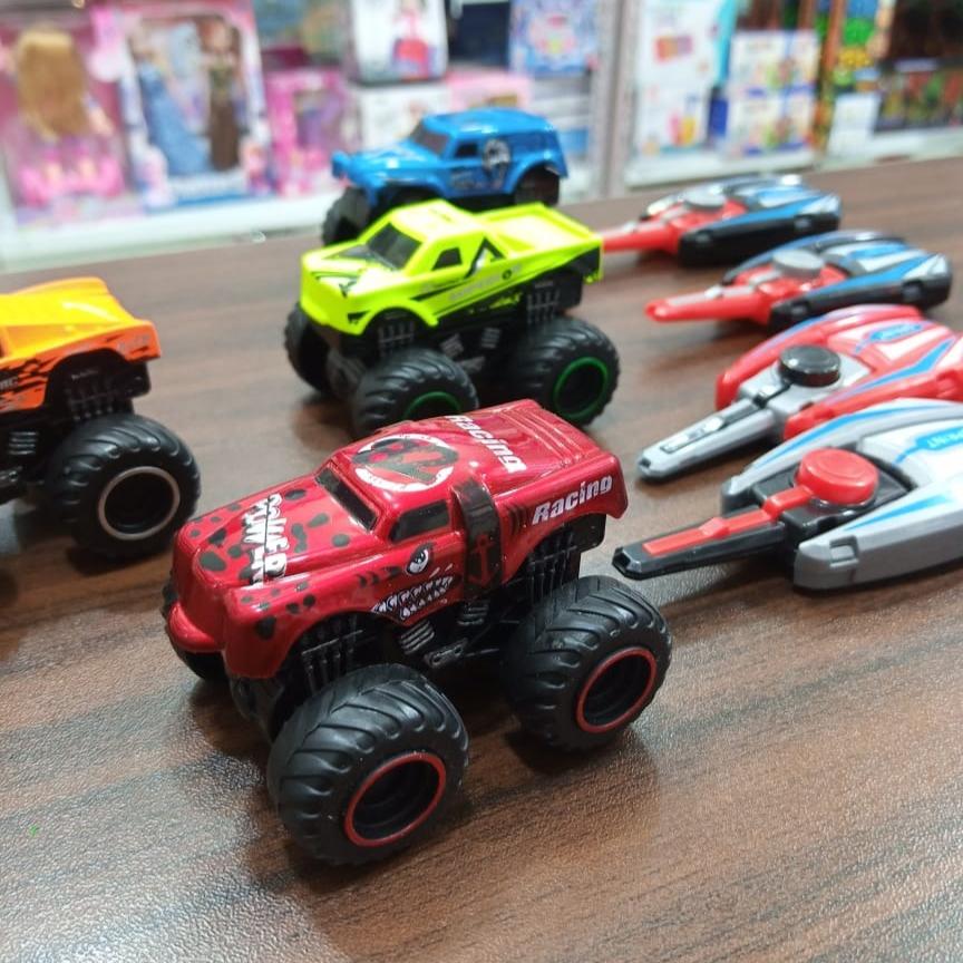 8PCs Metal Jeep Toy Set With Start Key