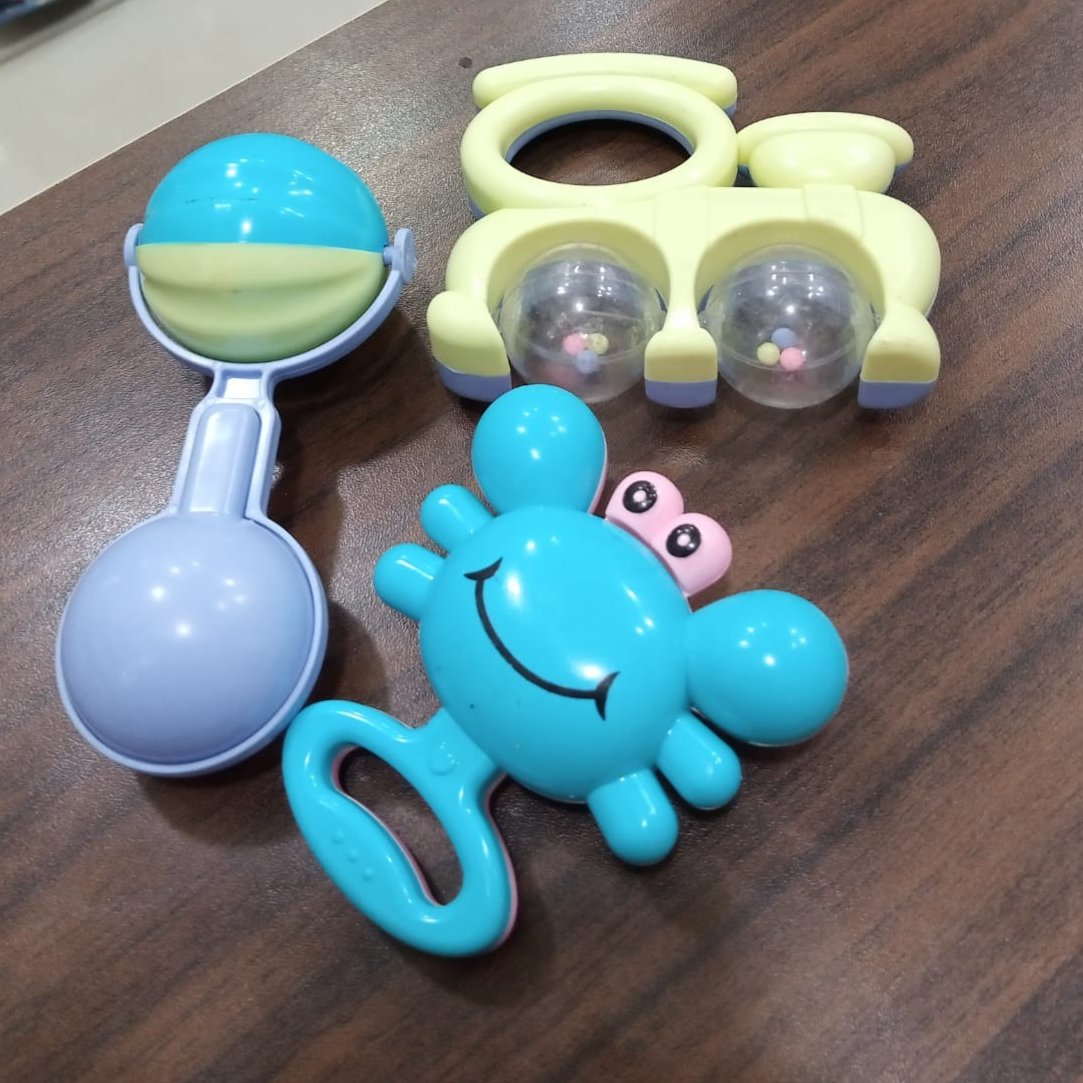 Pack of 3 Baby Rattle Set